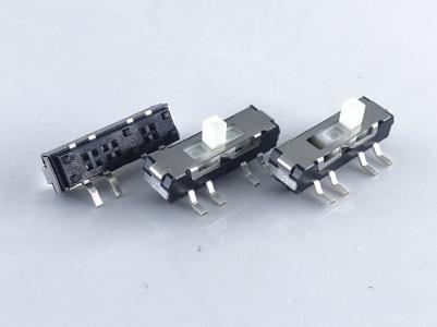 Mini posuvný spínač, 13,0 × 3,5 × 3,5 mm, 1P3T SMD Vertical KLS7-MSS-1336S